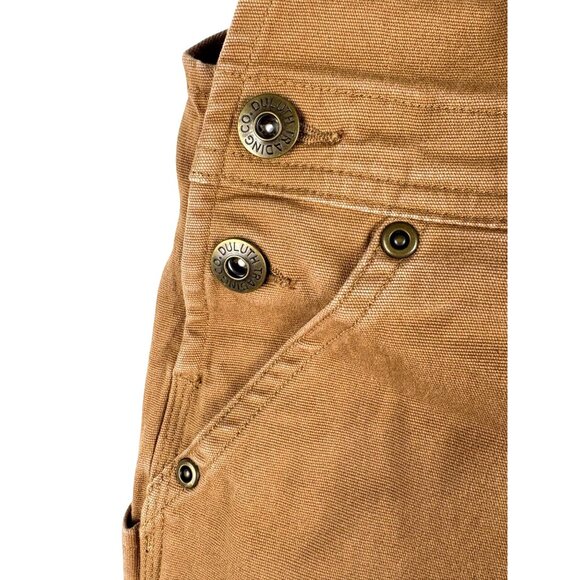 NWOT Kids' Cotton Canvas DuluthFlex Fire Hose Bib Overalls, Kids Size 7 - Picture 6 of 11